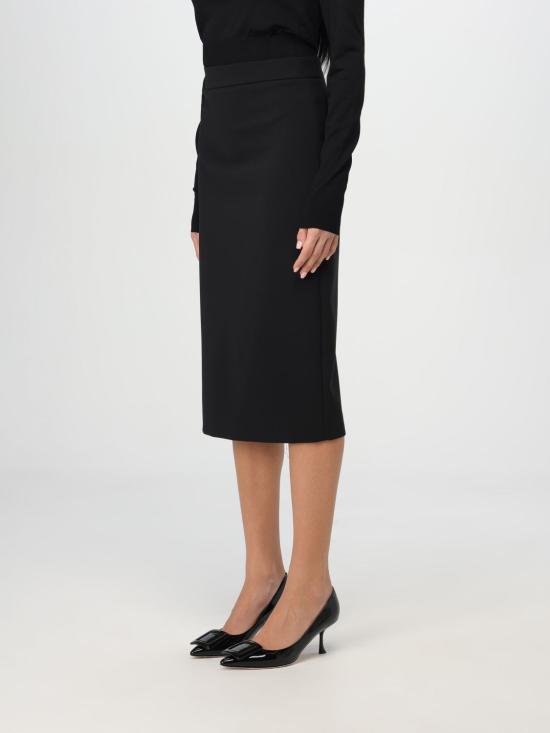 25SS 막스마라 미디 스커트 2421106031600 004 Black - MAX MARA