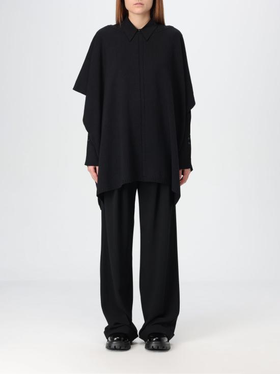 24FW 파비아나 필리피 / 여성 카라 케이프 SAD214A814N128 825 Black BPG