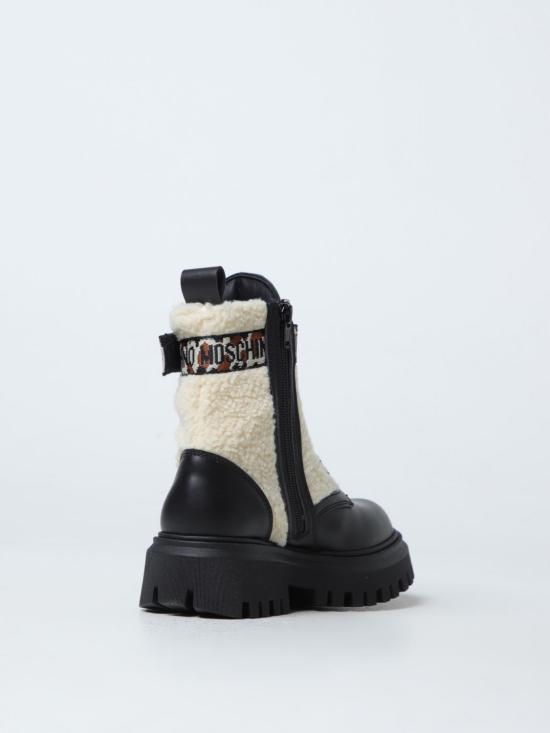 24FW [키즈] 모스키노 미들 부츠 7875501 Black - MOSCHINO