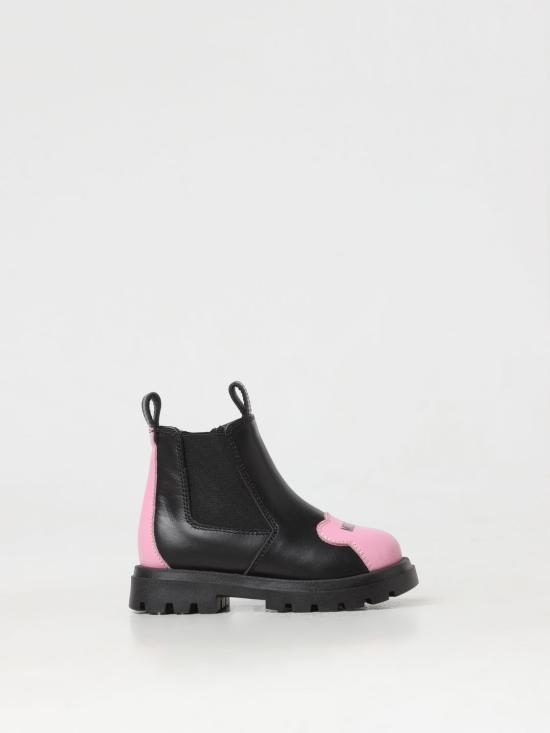 24FW [키즈] 모스키노 미들 부츠 7863601 Black