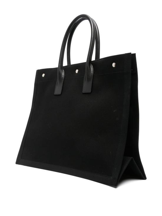 26FW 생로랑 리브 고쉬 로고 프린트 캔버스 라지 토트백 509415FAAVR 1070 NERO BIANCO NER - SAINT LAURENT