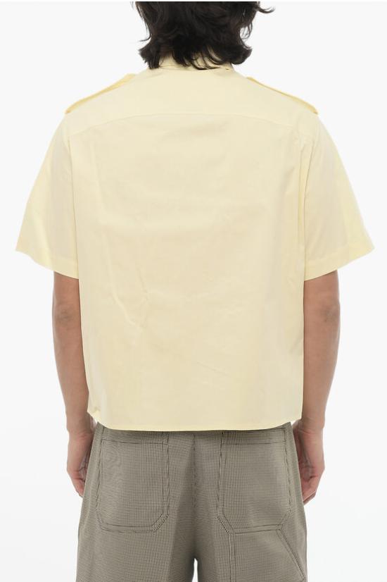 닐바렛 반팔 셔츠 MY60216A Y037 744N Yellow - NEIL BARRETT