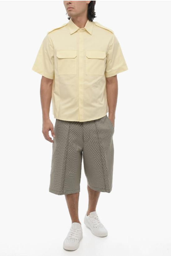  닐바렛 반팔 셔츠 MY60216A Y037 744N Yellow - NEIL BARRETT