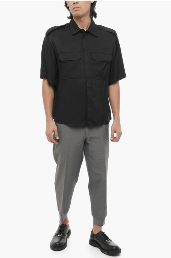  닐바렛 반팔 셔츠 MY60216A Y036 001N Black - NEIL BARRETT