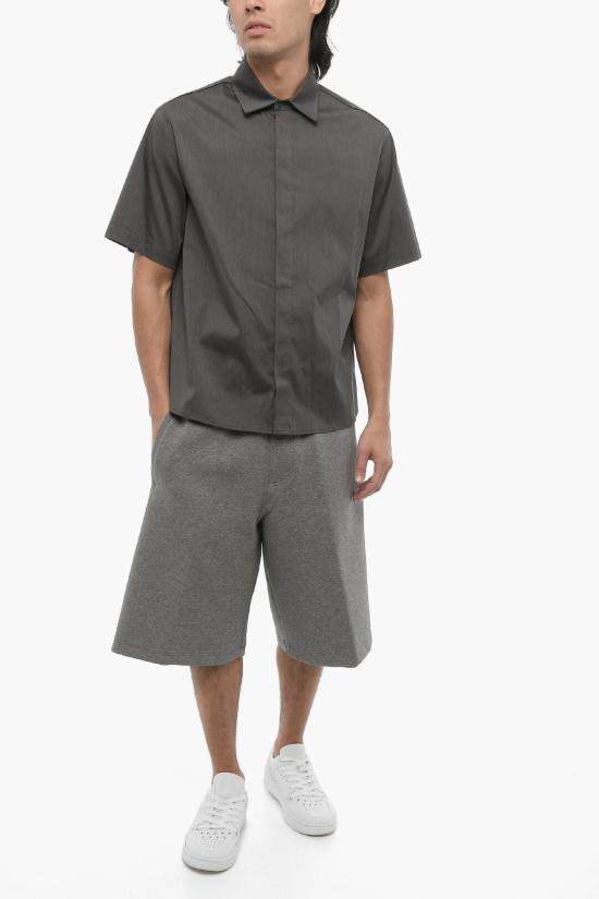  닐바렛 반팔 셔츠 MY60215A Y050 035N Gray - NEIL BARRETT