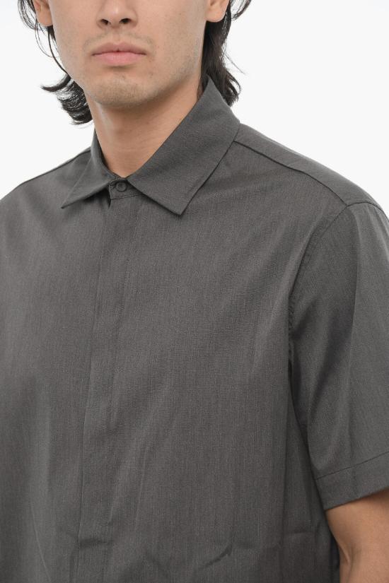  닐바렛 반팔 셔츠 MY60215A Y050 035N Gray - NEIL BARRETT