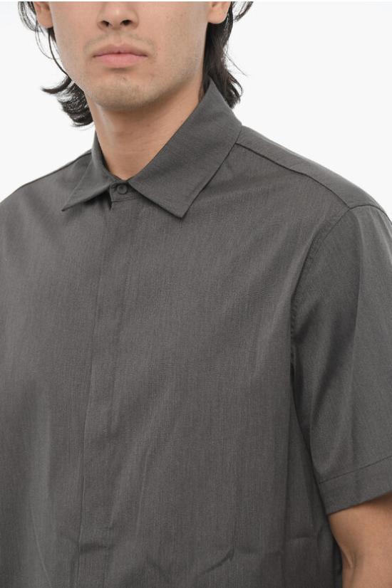  닐바렛 반팔 셔츠 MY60215A Y050 035N Gray - NEIL BARRETT