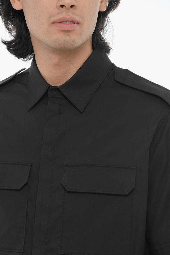  닐바렛 반팔 셔츠 MY60216A Y037 001N Black - NEIL BARRETT