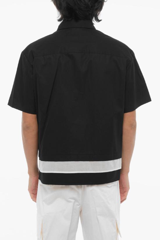  닐바렛 반팔 셔츠 MY60223A Y074 118N Black - NEIL BARRETT