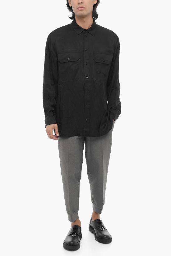  닐바렛 긴팔 셔츠 MY60209A Y036 001N Black - NEIL BARRETT