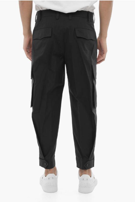  닐바렛 카고 팬츠 MY30077H Y033 001N Black - NEIL BARRETT