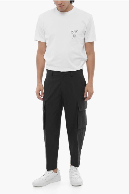  닐바렛 카고 팬츠 MY30077H Y033 001N Black - NEIL BARRETT