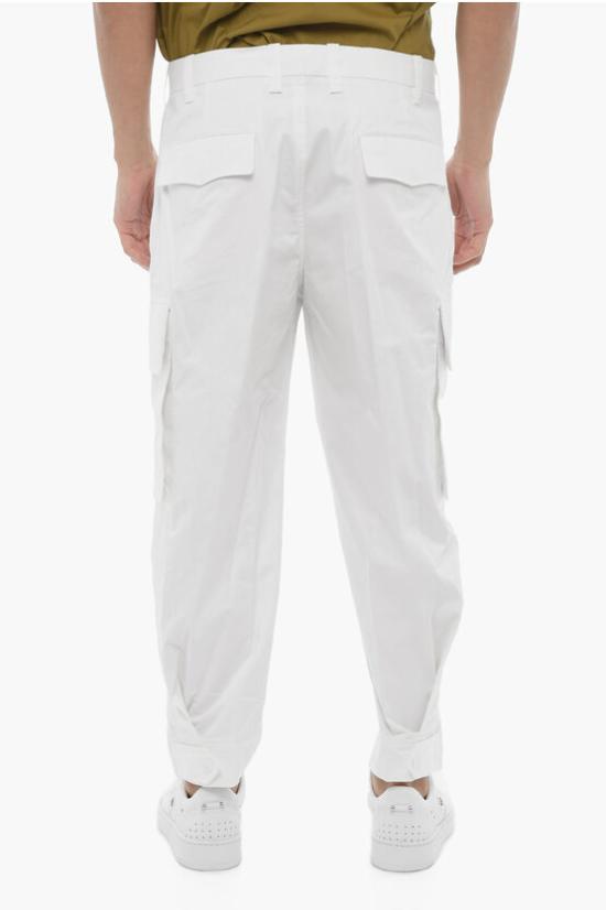  닐바렛 트레이닝/조거 팬츠 MY30077H Y033 100N White - NEIL BARRETT