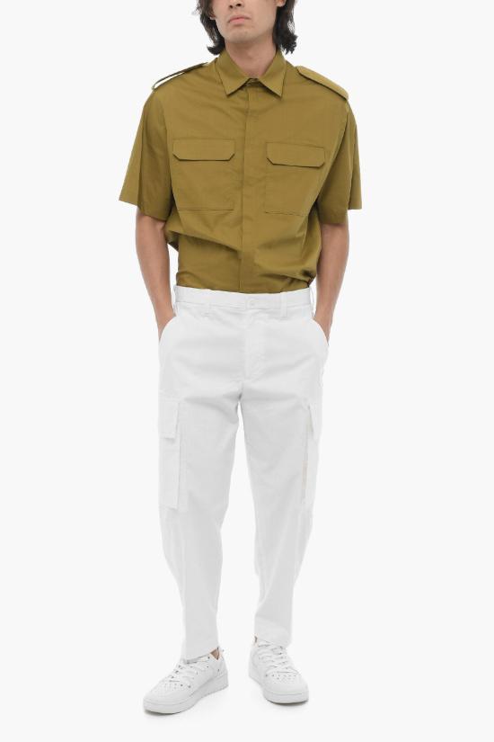  닐바렛 트레이닝/조거 팬츠 MY30077H Y033 100N White - NEIL BARRETT