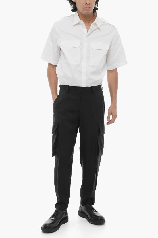  닐바렛 카고 팬츠 MY30077B Y032 001N Black - NEIL BARRETT