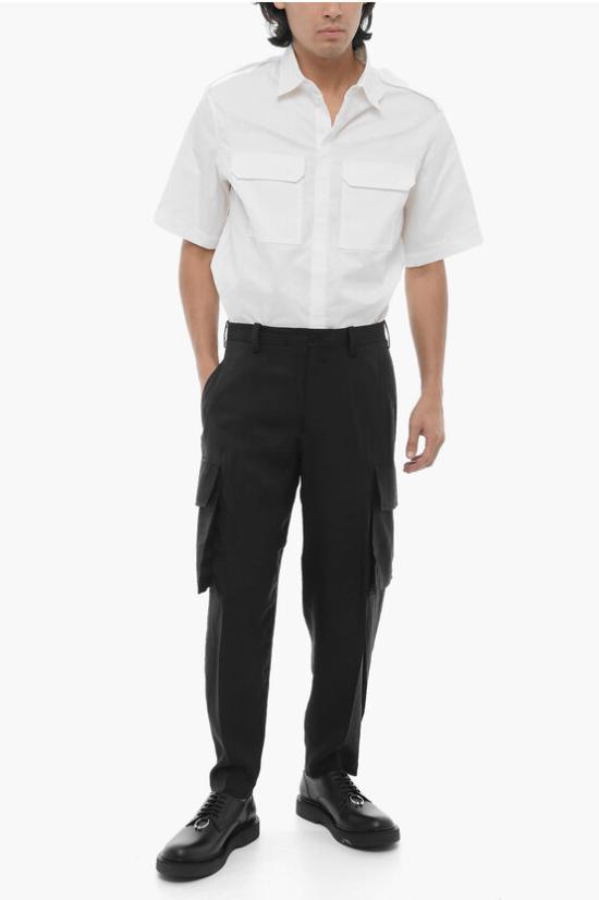  닐바렛 카고 팬츠 MY30077B Y032 001N Black - NEIL BARRETT