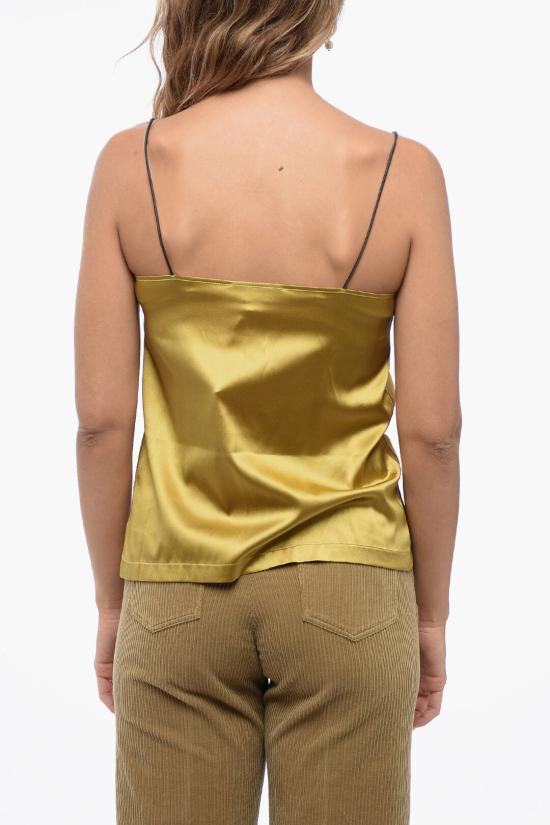  파비아나 필리피 민소매 티셔츠 TPD222W300H0846142 Yellow - FABIANA FILIPPI