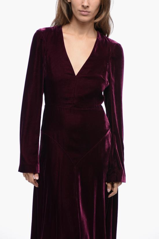  스텔라 맥카트니 미디 원피스 6A0083SJB245201 Burgundy - STELLA MCCARTNEY