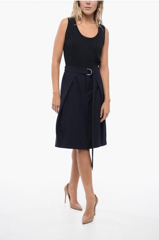  아미 숏 스커트 FSK217 WV0026 430 Blue - AMI