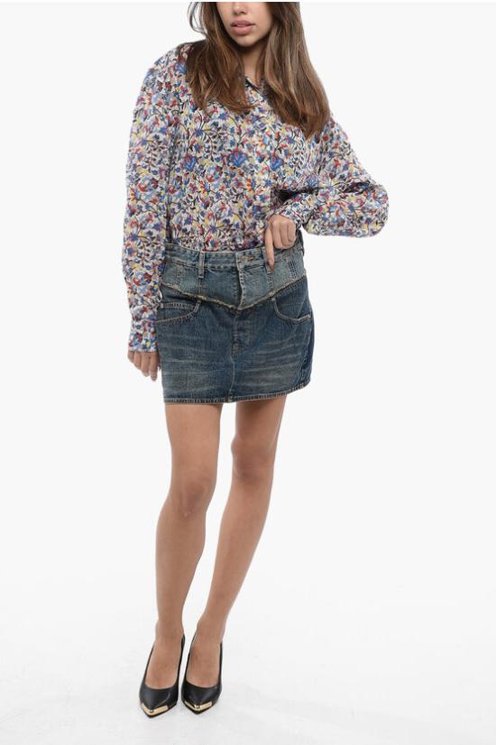  이자벨마랑 숏 스커트 JU0117FA A4H13I 30DB Blue - ISABEL MARANT