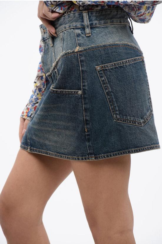  이자벨마랑 숏 스커트 JU0117FA A4H13I 30DB Blue - ISABEL MARANT