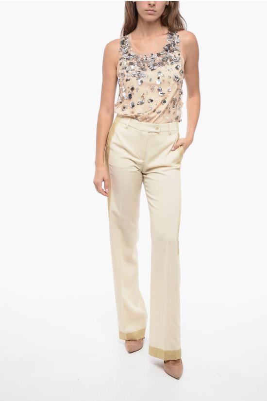  모스키노 스트레이트 팬츠 0316W5518A2004 Beige - MOSCHINO