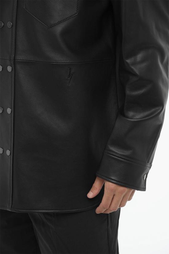  닐바렛 가죽 자켓 PBPE028C V705C 01 Black - NEIL BARRETT