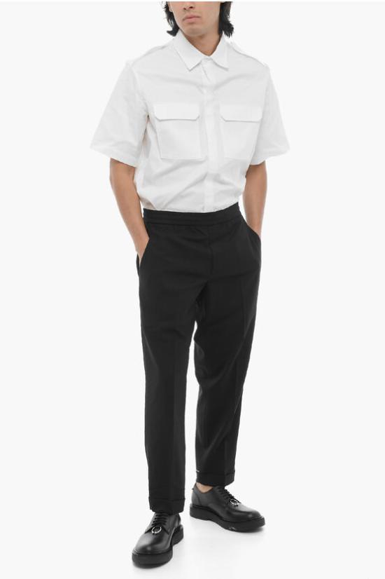  닐바렛 수트 팬츠 MY30636A Y000 524N Black - NEIL BARRETT