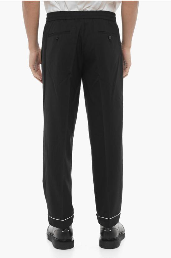  닐바렛 수트 팬츠 MY30636A Y000 524N Black - NEIL BARRETT