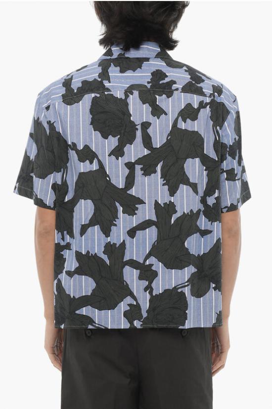  닐바렛 반팔 셔츠 MY60214A Y059 765N Blu Nero - NEIL BARRETT