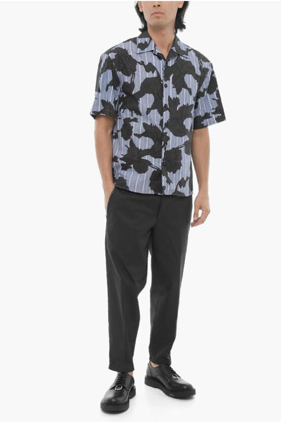  닐바렛 반팔 셔츠 MY60214A Y059 765N Blu Nero - NEIL BARRETT