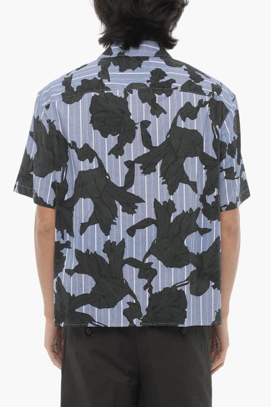  닐바렛 반팔 셔츠 MY60214A Y059 765N Blu Nero - NEIL BARRETT