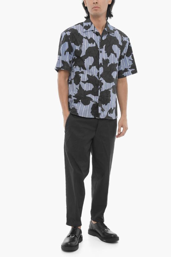  닐바렛 반팔 셔츠 MY60214A Y059 765N Blu Nero - NEIL BARRETT