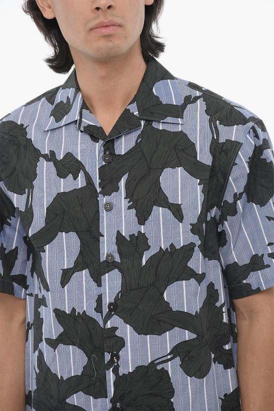  닐바렛 반팔 셔츠 MY60214A Y059 765N Blu Nero - NEIL BARRETT