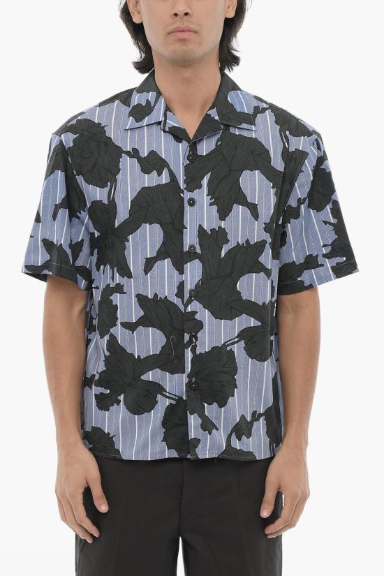  닐바렛 반팔 셔츠 MY60214A Y059 765N Blu Nero