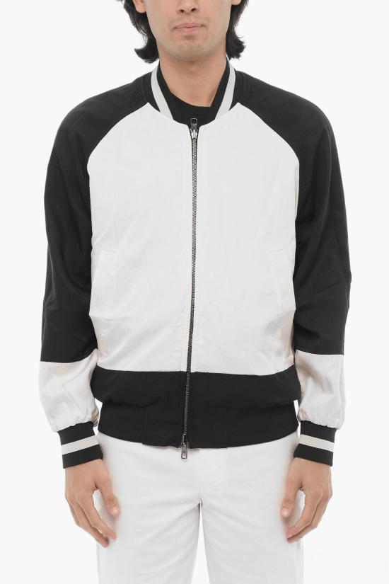  닐바렛 봄버 자켓 MY11091A Y035 531N Black White - NEIL BARRETT