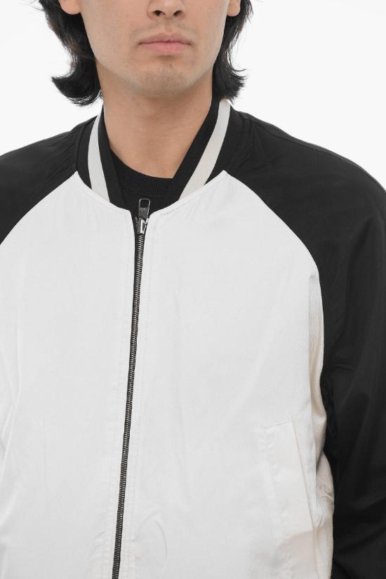  닐바렛 봄버 자켓 MY11091A Y035 531N Black White - NEIL BARRETT