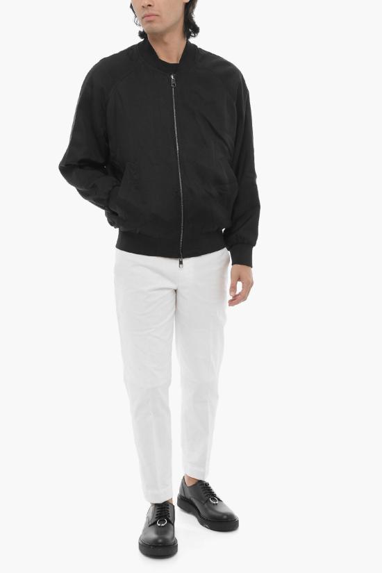  닐바렛 봄버 자켓 MY11091A Y035 531N Black White - NEIL BARRETT