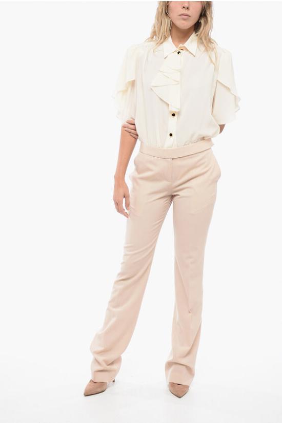  스텔라 맥카트니 스트레이트 팬츠 640088 3CU704 9561 Beige - STELLA MCCARTNEY