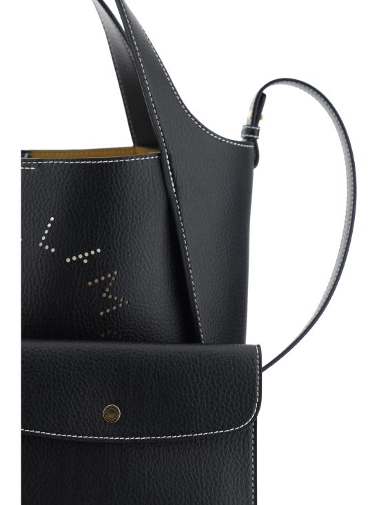 26SS 스텔라 맥카트니 로고 크로스바디 토트백 513860WP0057 1000 BLACK - STELLA MCCARTNEY