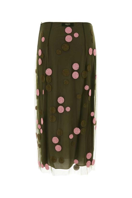 24FW 펜디 숏 스커트 FQ7595ARUU F0TGC GREEN - FENDI