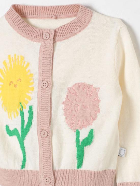 24FW [키즈] 스텔라 맥카트니 가디건 TV9050Z1528 101 White - STELLA MCCARTNEY