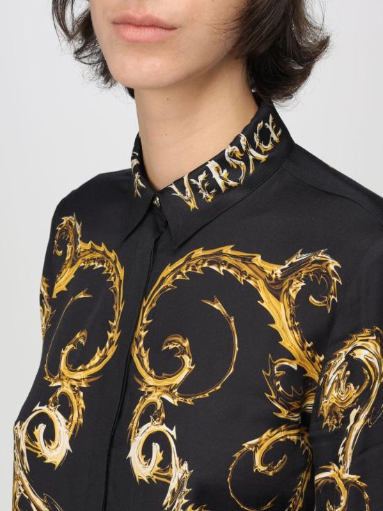 24FW 베르사체 블라우스 77HAL2P1NS540 G89 Black - VERSACE