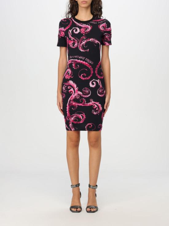 24FW 베르사체 미디 원피스 77HAO939JS409 QY2 Black 1