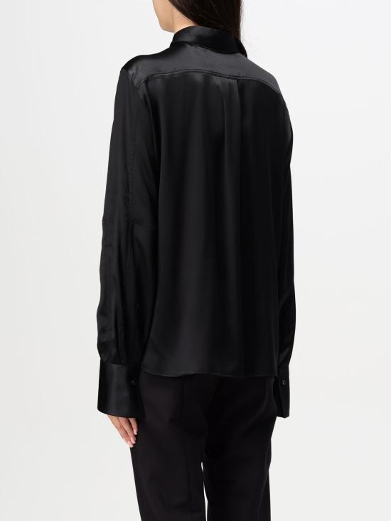 25FW 브루넬로 쿠치넬리 블라우스 M0C59NR516 C101 Black - BRUNELLO CUCINELLI