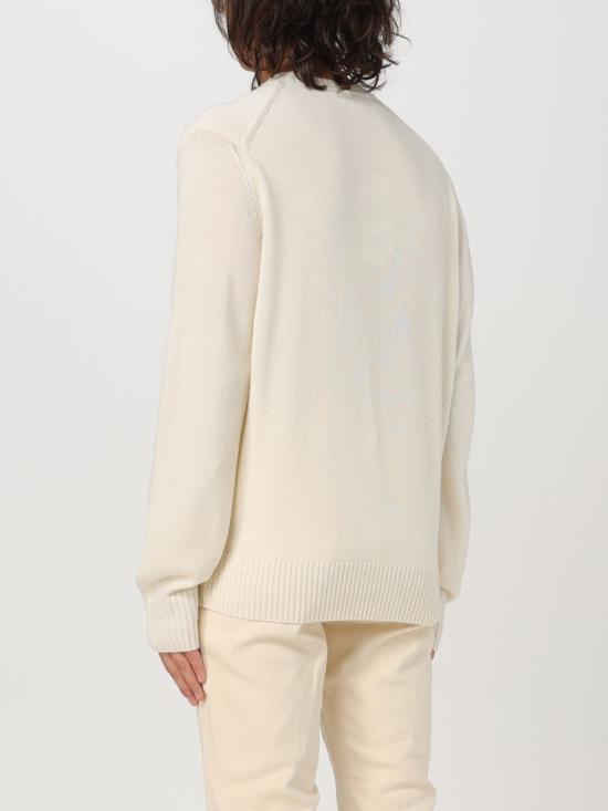 26FW 라코스테 크루넥 스웨터 AH2916 XFJ Yellow Cream - LACOSTE