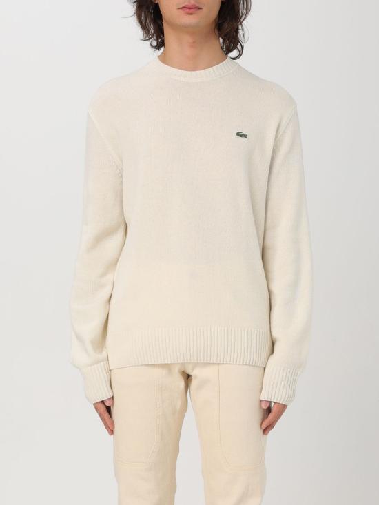 26FW 라코스테 크루넥 스웨터 AH2916 XFJ Yellow Cream
