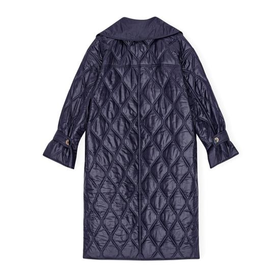 24FW 가니 코트 F9580 763 DEEP WELL - GANNI