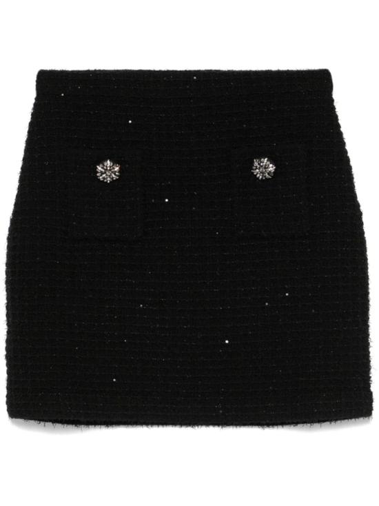 26SS 셀프 포트레이트 숏 스커트 SC24007SK BLACK S