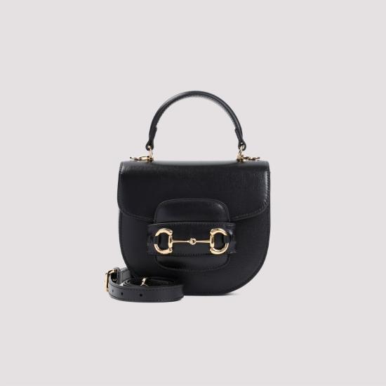  구찌 홀스빗 1955 미니 토트백 7813871AAQD 1000 black - GUCCI